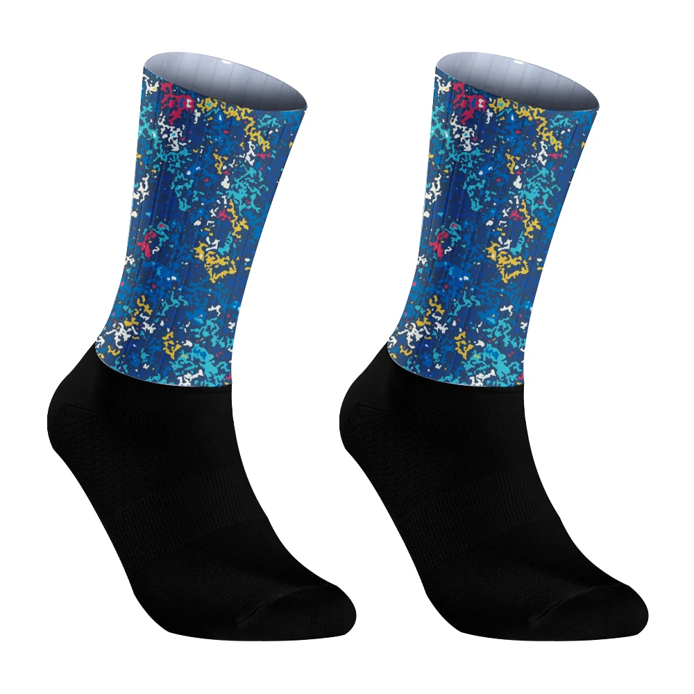 

Summer 2024 New Bike Socks Cycling Team Silica Gel Non-slip Breathable Pro Sports Socks Men Women