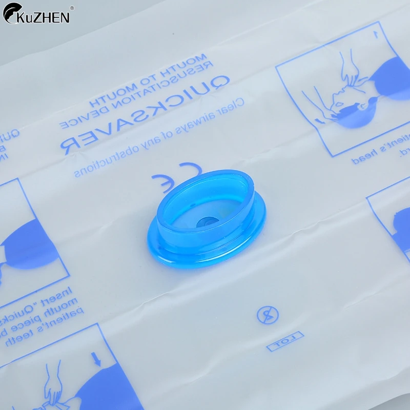 Disposable First Aid Breathing Respirator Mouth to Mouth CPR Face Shield Artificial Respiration Breathing Mask Emergency Rescue