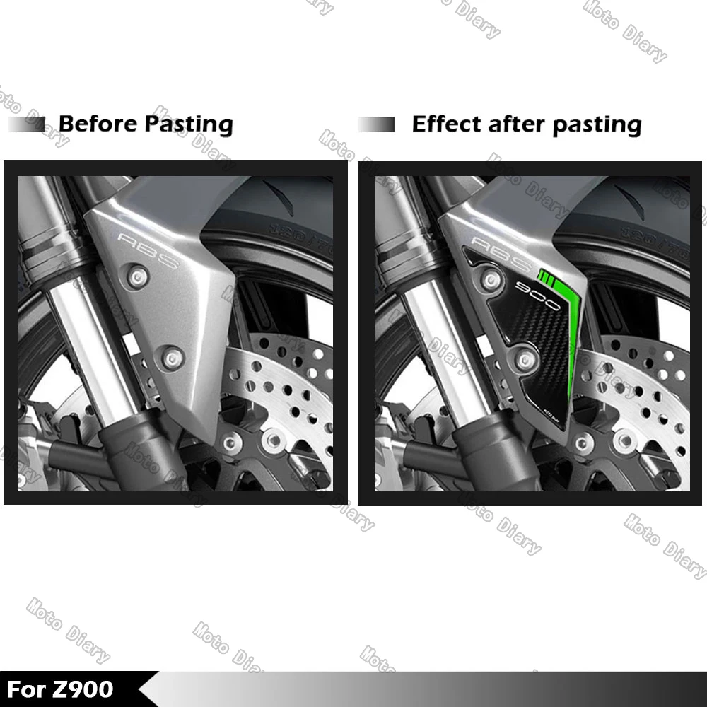 3D Motorcycle Fender Sticker Front Fender Decals Accessories For Z900 Z 900 2021-2025