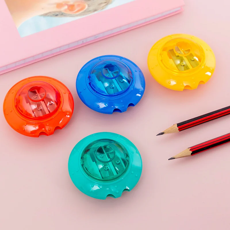 

Ellen Brook 1 PCS School Supplies Cute UFO Double Hole Sharpener For Pencil Office Creative Stationery Item