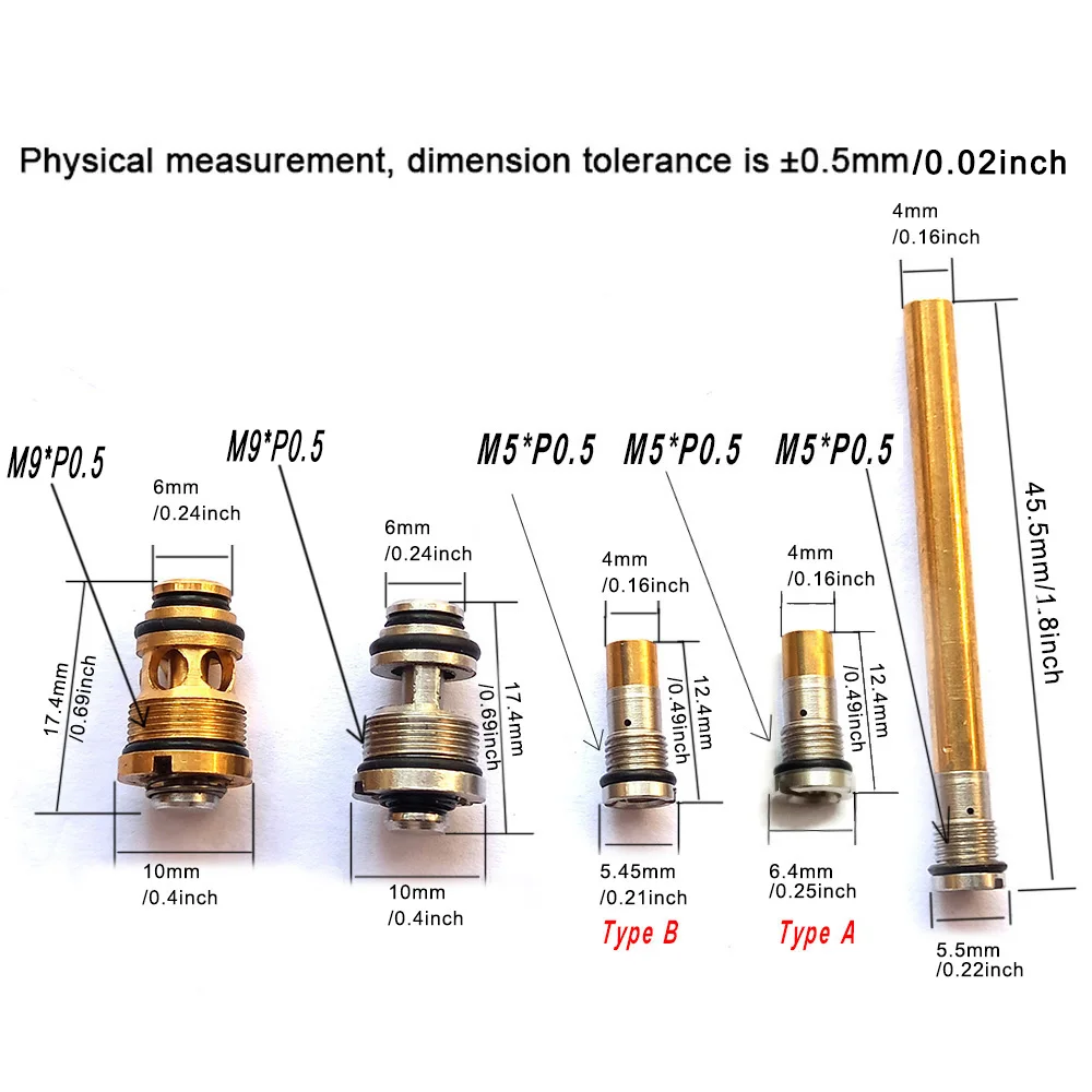 صمام هوائي صغير معدني تدفق كبير ، مضخة هواء ، موقد غلاية ضغط عالي ، قلب ، مجلة g17 Glock umarix vc