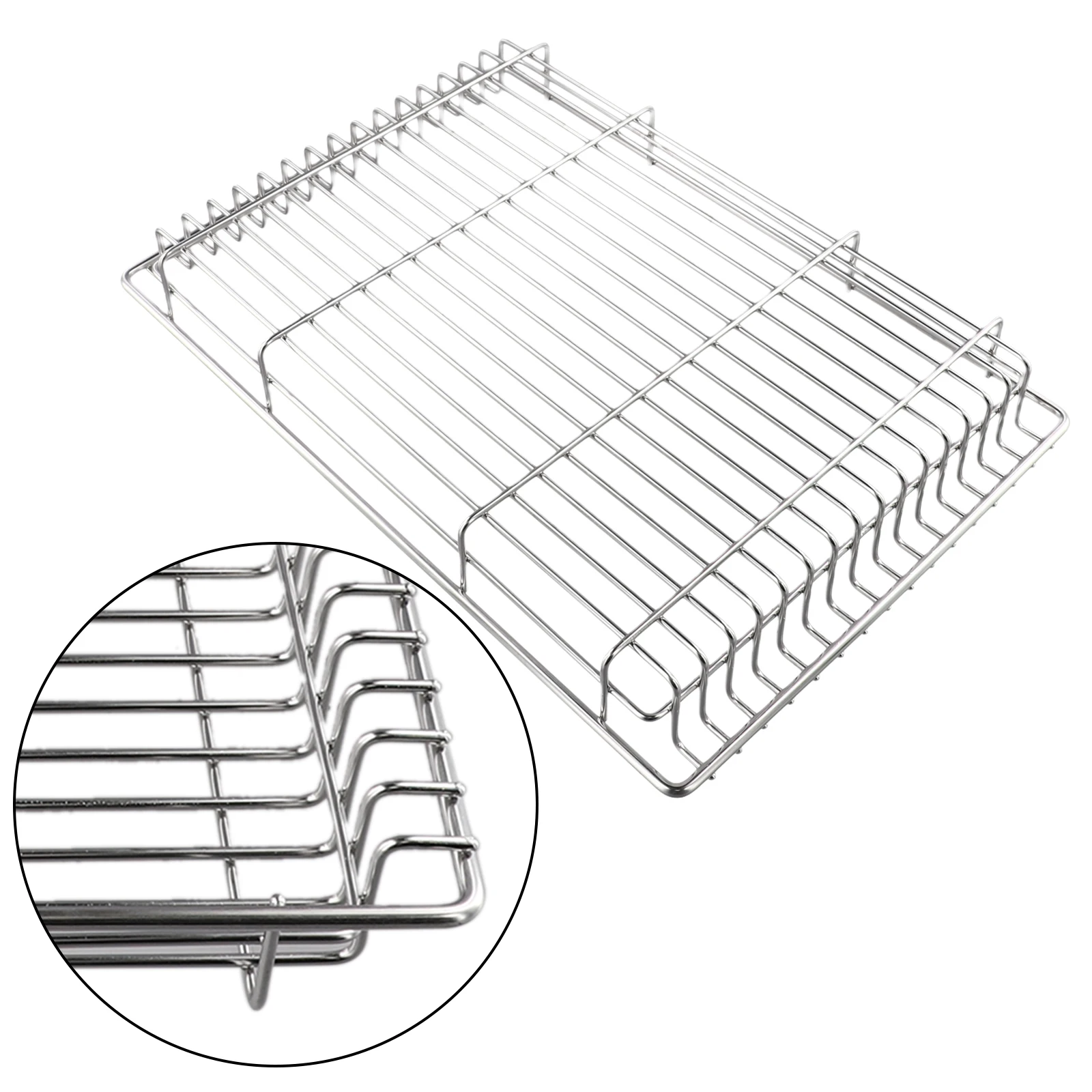 For IGT Folding Storage Basket Camping One-Unit Drain Basket Stainless-Steel Vegetable Washing Basket Outdoor Table Accessories