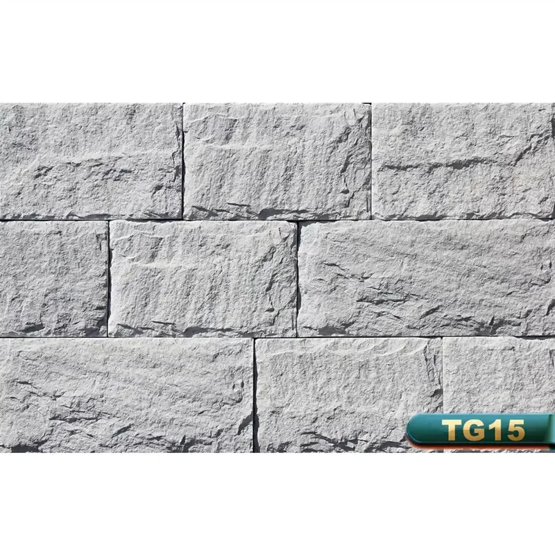 for TG15 Modern Exterior Stone Effect Finish Artificial Stone Waterproof Material Suitable for Hotels and Hospitals