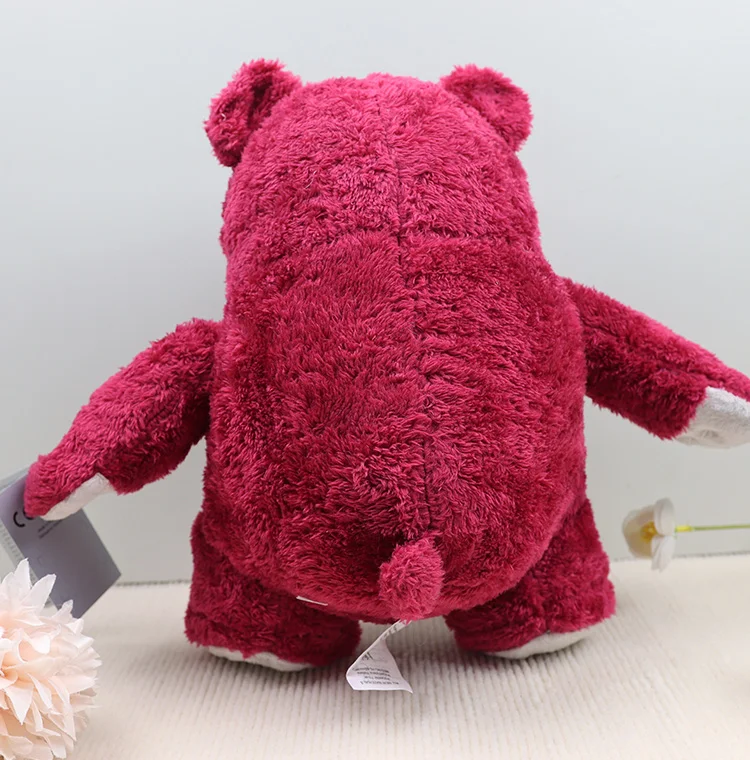 Kawaii Flauschiger Erdbeerduftender Lotso Huggin' Bear Plüschtiere Niedliche Plüschfiguren für Freundin Pixar Weiche Anime-Figur Geschenk für Mädchen – Detail 2