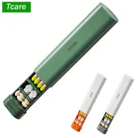 Pill Organizer Box 7 Day, Weekly Travel Pill Case Holder, Daily Pocket Pharmacy Dispenser Container for Pills, Vitamins Medicine