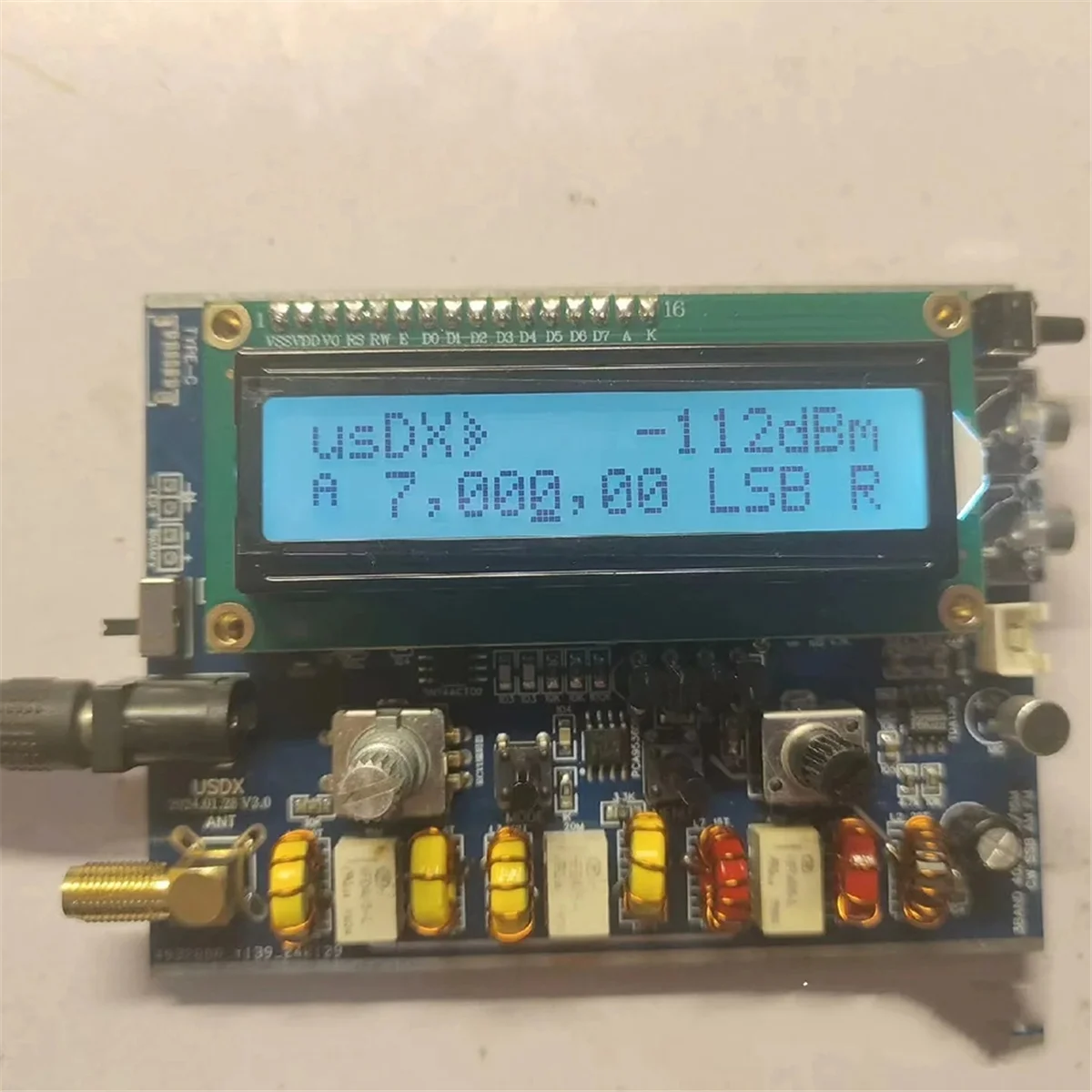 R1.02W 5W USDX 40m 15m 20m 3 Band SDR semua Mode USB,LSB,CW,HF SSB QRP QCX-SSB Transceiver dengan mikrofon