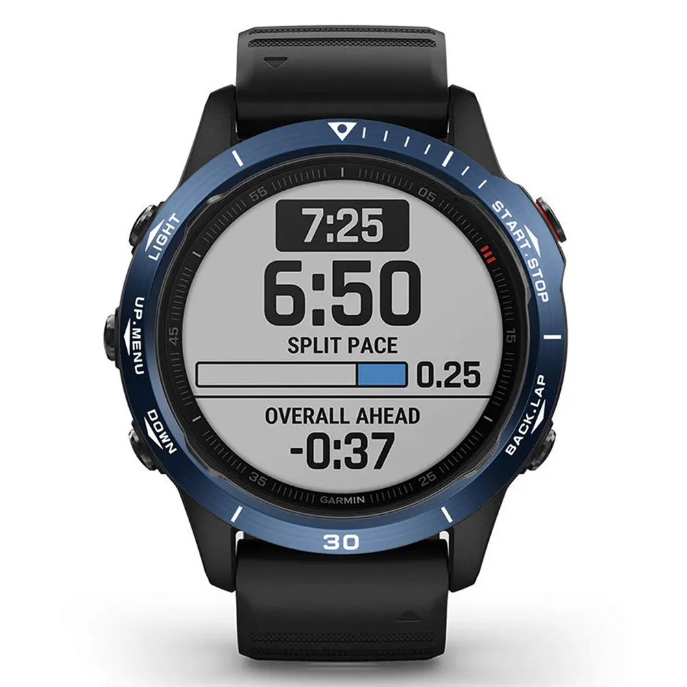 

1Pcs Metal Watch Bezel Ring Compatible with Garmin 6X Stainless Steel Watch Cover Protects Against Dirt Damage Fashionable