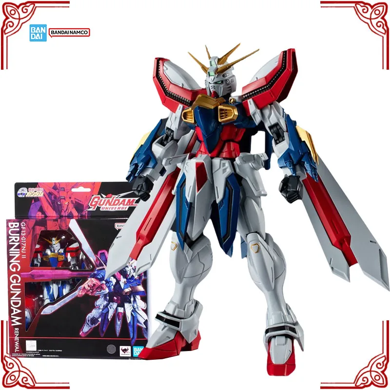 

In Stock Genuine Bandai Gundam Universe Model Kit GU GF13-017NJ II Burning Gundam Renewal Anime Action Figure Collection Model