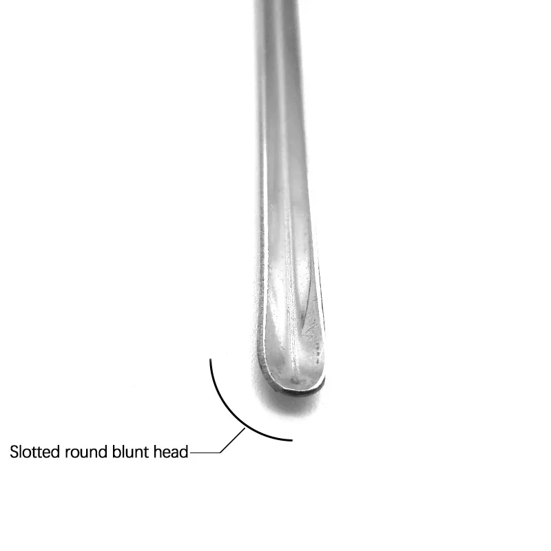 2 Pcs 304 Stainless Steel Grooved Probe Anal Grooved Stabbing Probe Examination Guides Anorectal Instruments Anorectal Probe