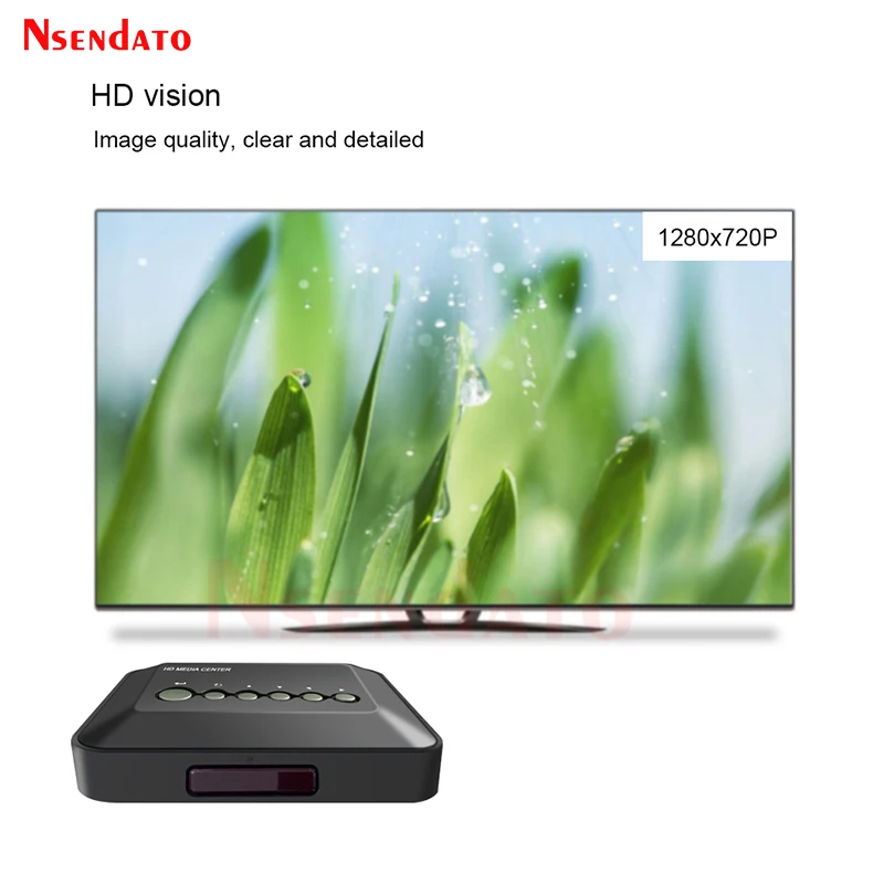 Full HD 720P Media Player With YPrPb AV USB SD/MMC Mpeg-2 HD Media Player TV Box Surpport Mkv H.264 HDD MultiMedia Player