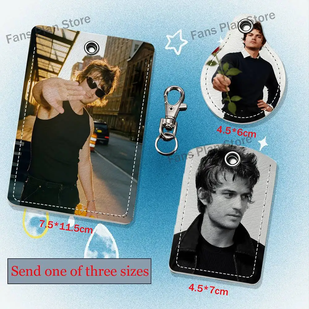 J-Joe Keery Steve Holder Keychain For Air Tag Bank Business Work Card Holder Student Card Protective Case Bus Card