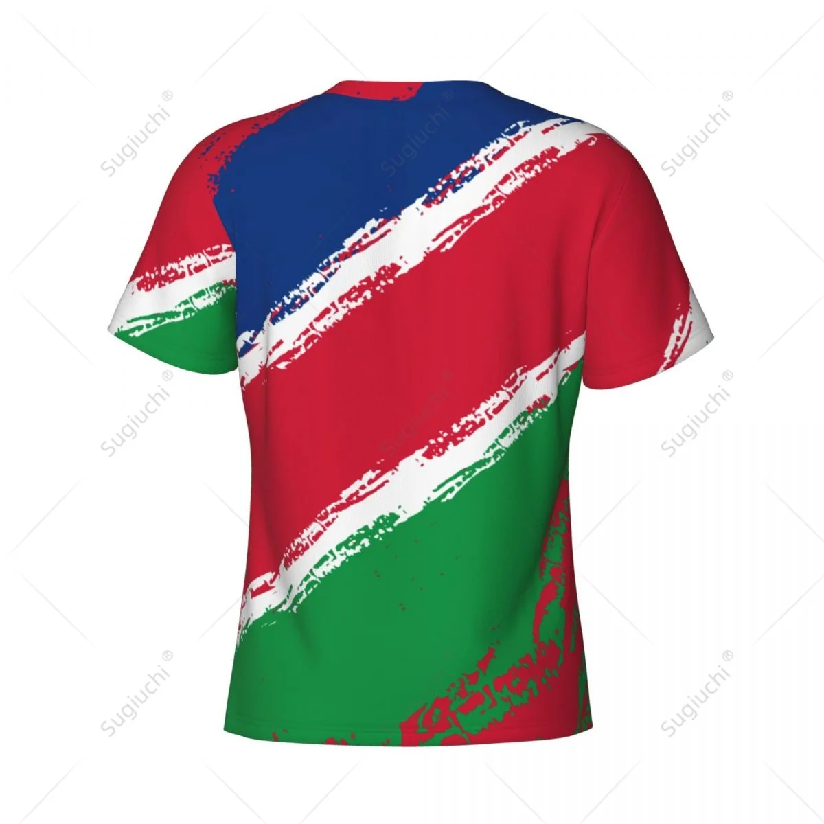 Custom Name Nunber Namibia Flag Color Men Tight Sports T-shirt Women Tees jersey For Soccer Football Fans