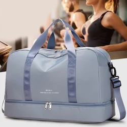 Women Travel Duffle Luggage Bag Sports Handbag Fitness Bag Large Capacity Casual Women's One Shoulder Weekend Overnight Bag