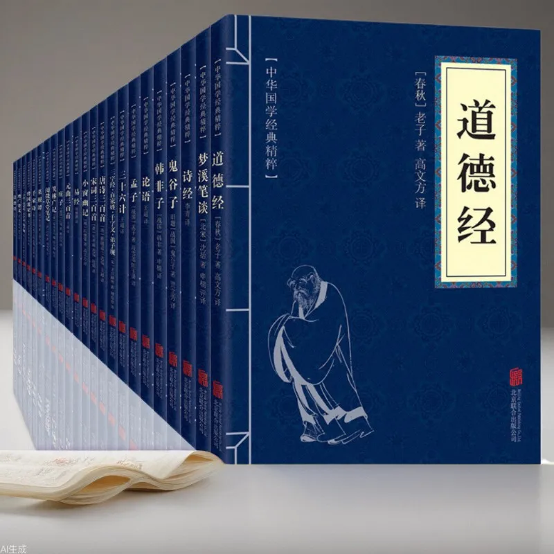 세 가지 캐릭터 고전, 백가문 성씨, 손자 전쟁술, 도덕교육의 삼십육책