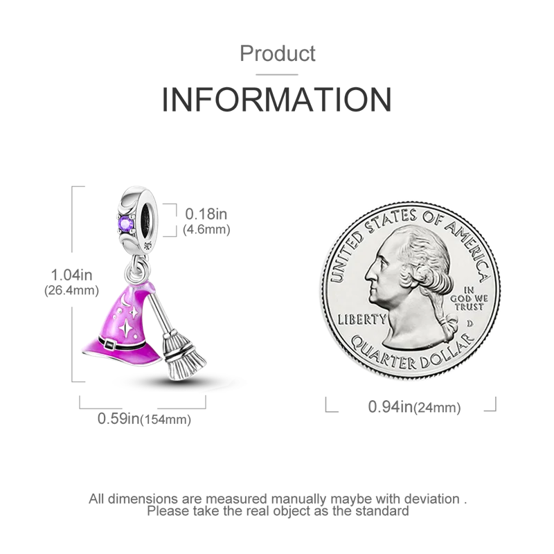 925 Sterling Silver Wing Skating Shoes Charms Bead CZ Zircon Wizard Dangle Fit Original Bracelet DIY Women Jewelry view 6