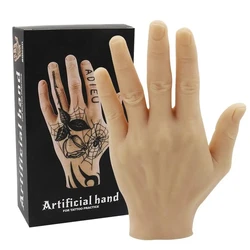 Tattoo Practice Fake Hand Left Right Silicone Tattoo Hand Practice Skin Dummy Fake Tattoo Skin for Tattoo Beginner Practice