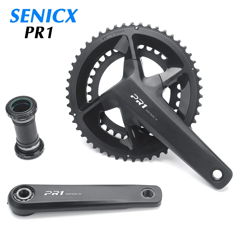 

SENICX PR1 Road Bike Crankset 170mm Length Bicycle DUB Crank double Chainring Crown 50-34T