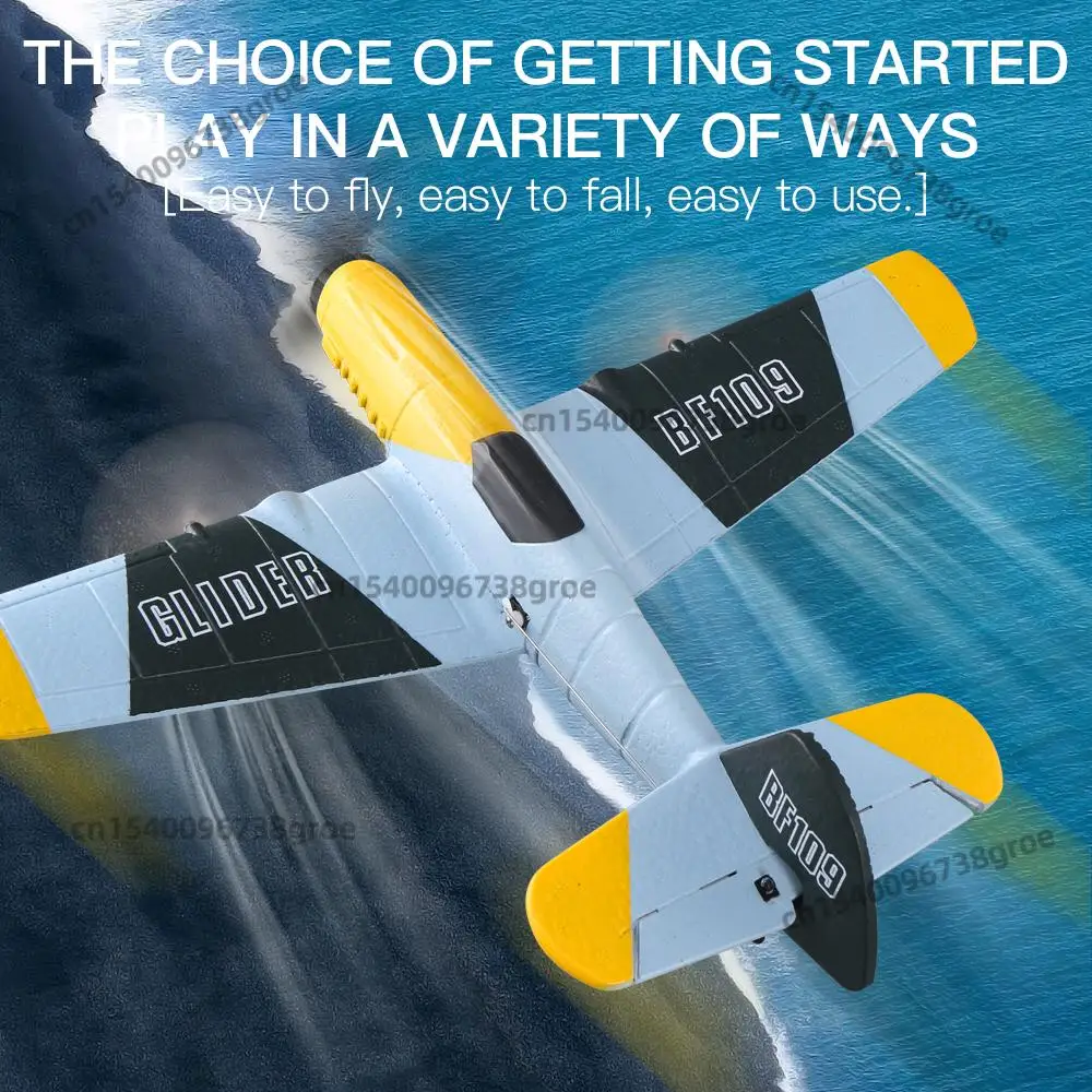 

BF109 Fighter Fixed-Wing Model RC Plane Foam Airplane 2.4G Remote Control Aircraft Helicopter Airplane Glider Electric Toy Gifts