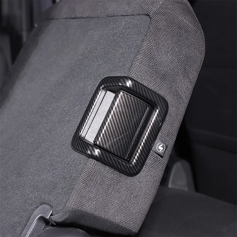 For Honda Pilot 2015-2022 ABS Carbon Fiber Car Second Row Seat Handle Frame Cover Trim Stickers Interior Car Accessories