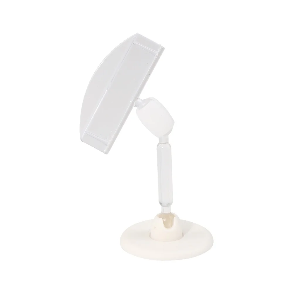 Office Pop Base Self Adhesive Rotating Universal Clamp Paper Memo Picture Name Card Price Tag Sign Label Holder Stand