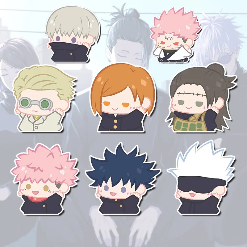 1-3 set Jujutsu Kaisen smalto Pin Kawaii Anime Cute Manga spille Badge accessori Anime zaino Gojo Satoru all'ingrosso