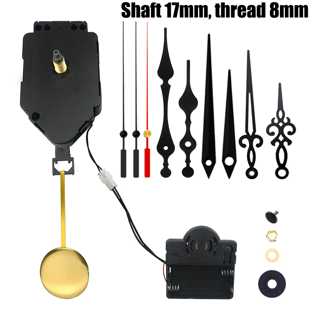 

Timer Adapter Pendulum Clock Home Office Metal Hands Movement Mechanism Quartz Replacement Accessory Drive Unit