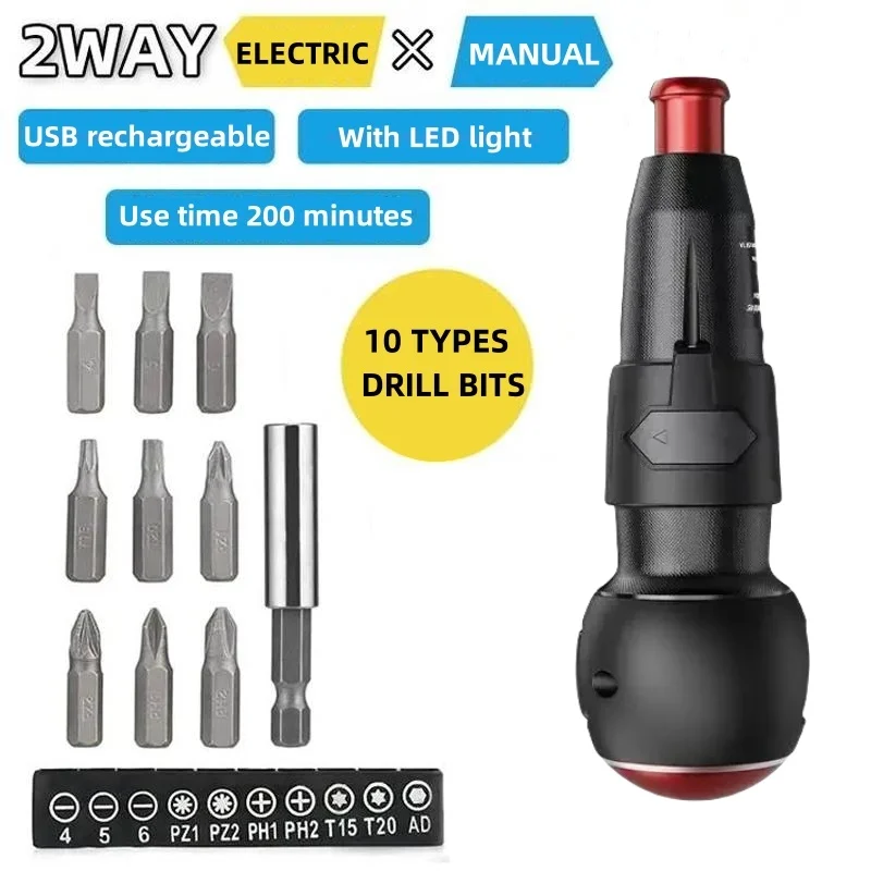 

3.6V Mini Cordless Electric Screwdriver 1800mah Lithium Battery Rechargeable Electric Repair Tools Household Power Tool Sets