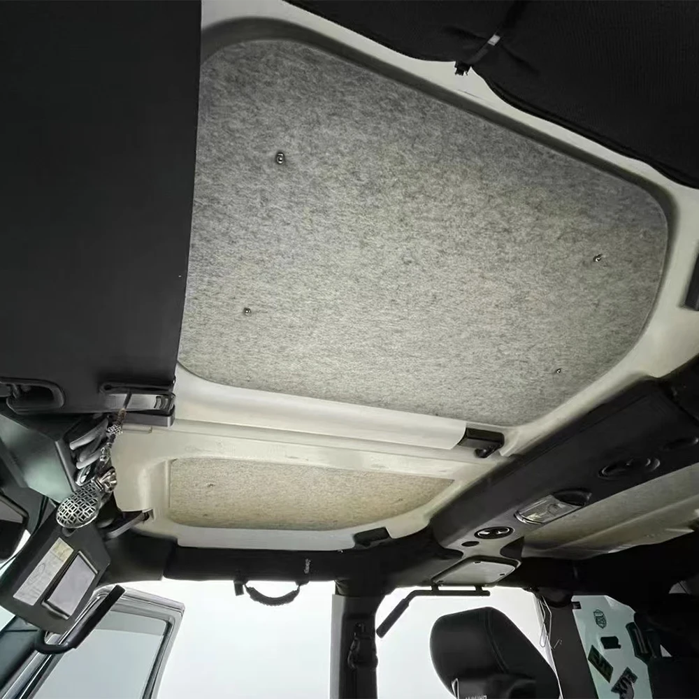 SXMA J408 Thickness 14mm Heat Shield Mat Roof Heat Insulation for Jeep Wrangler JK 4 Doors 2012-2017