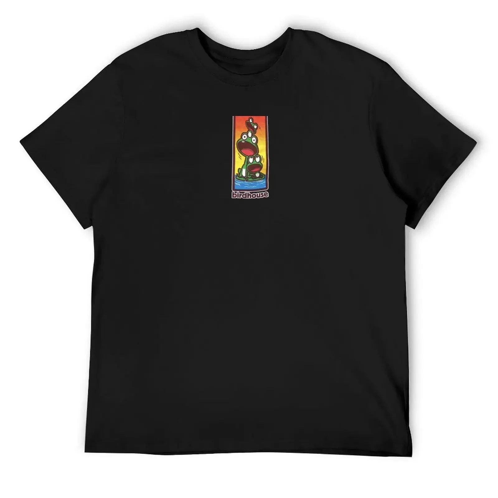 

Vintage Birdhouse Tony Hawk Bird House Hook Ups Skate Brand Cartoon Hookups Hook-Ups Cute Frogs Animals Frog T-Shirt