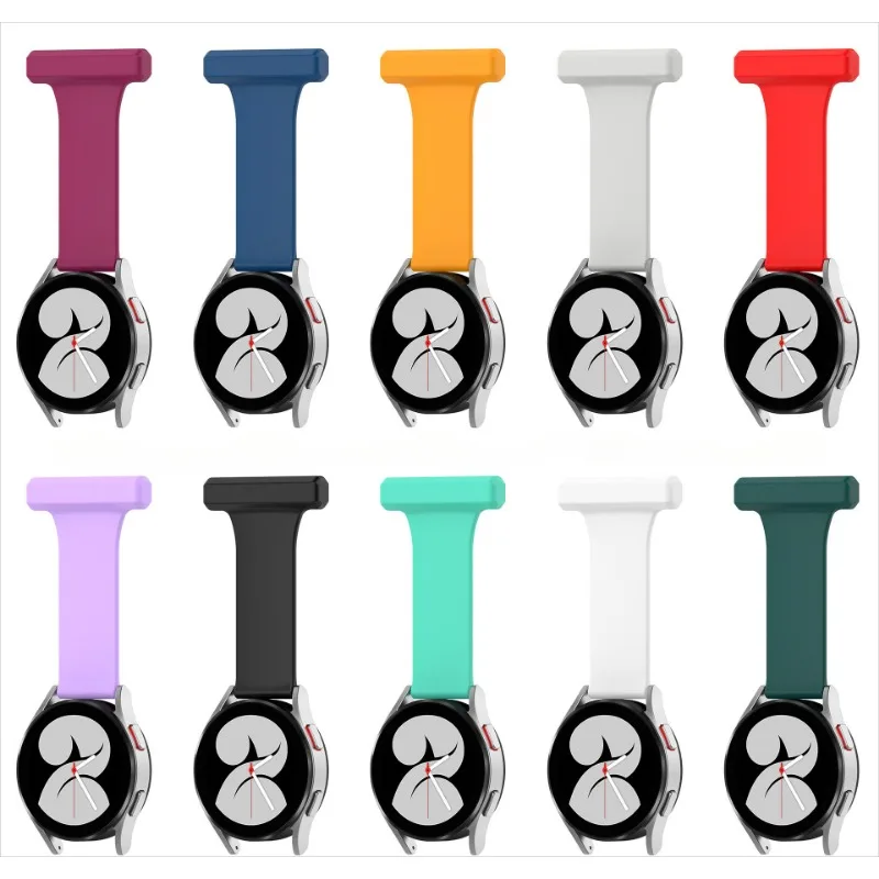 Universal 20mm Silicone Strap Nurse Pin Smart Watch Wristband For Samsung Huawei Honor Watch Ticwatch Smart Accessories