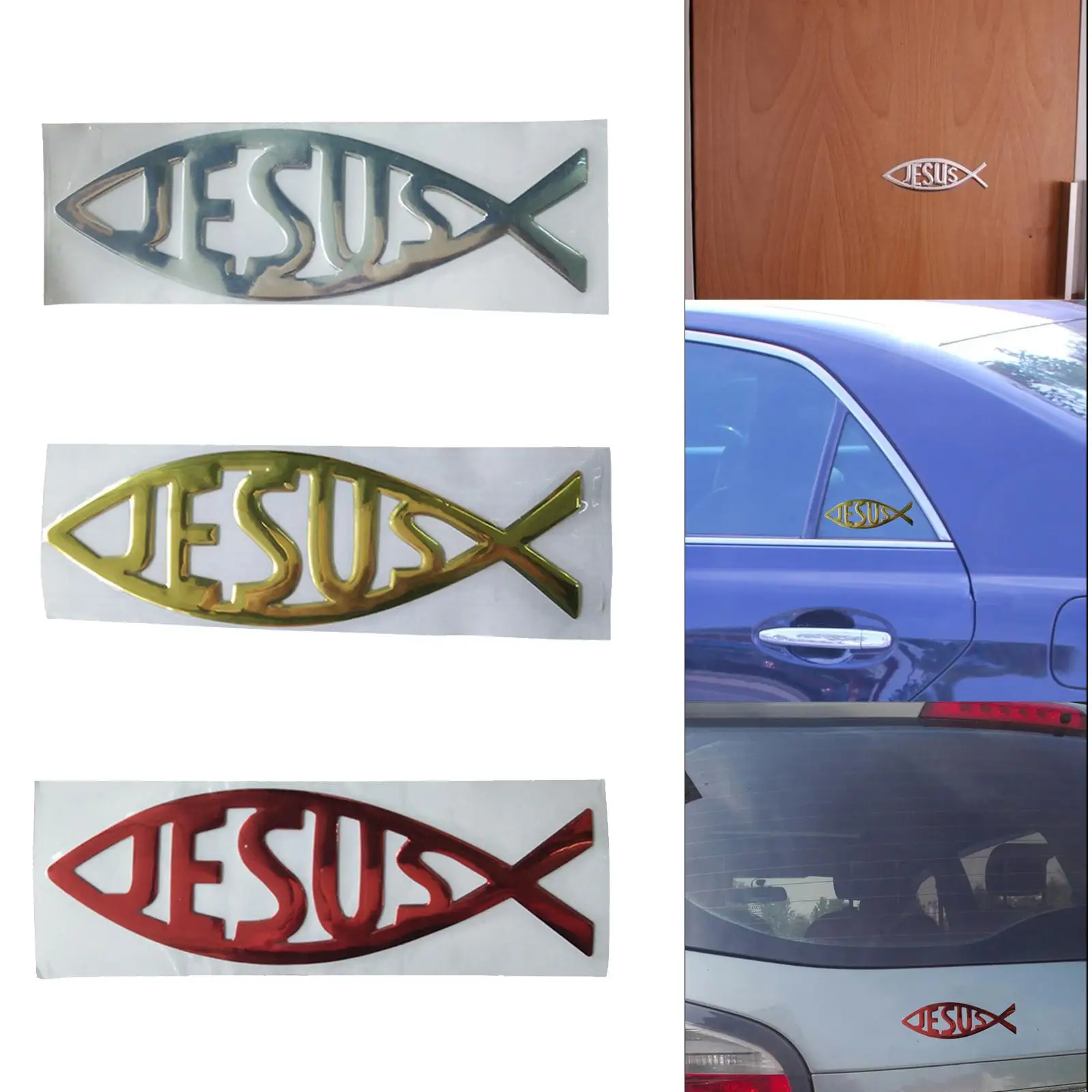 

3D грузовик автомобиль Иисус рыба символ металлическая хромированная наклейка эмблема наклейка водостойкая наклейка с изображением рыбы Иисуса
