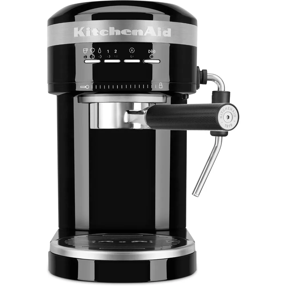 Semi-Automatic Espresso Machine,  Dual Smart Coffee Machine, Black Matte, 1.4 Liters