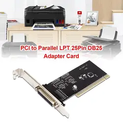 Pci Adapter Card PCI to Parallel LPT 25Pin DB25 Printer Port Controller Expansion Card for Desktop Computer Accessories