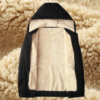 2025 Winter Windproof Hoodie - Men's Sherpa Lined Sweatshirt Thermal Zip Up Outerwear Streetwear S-5XL 4