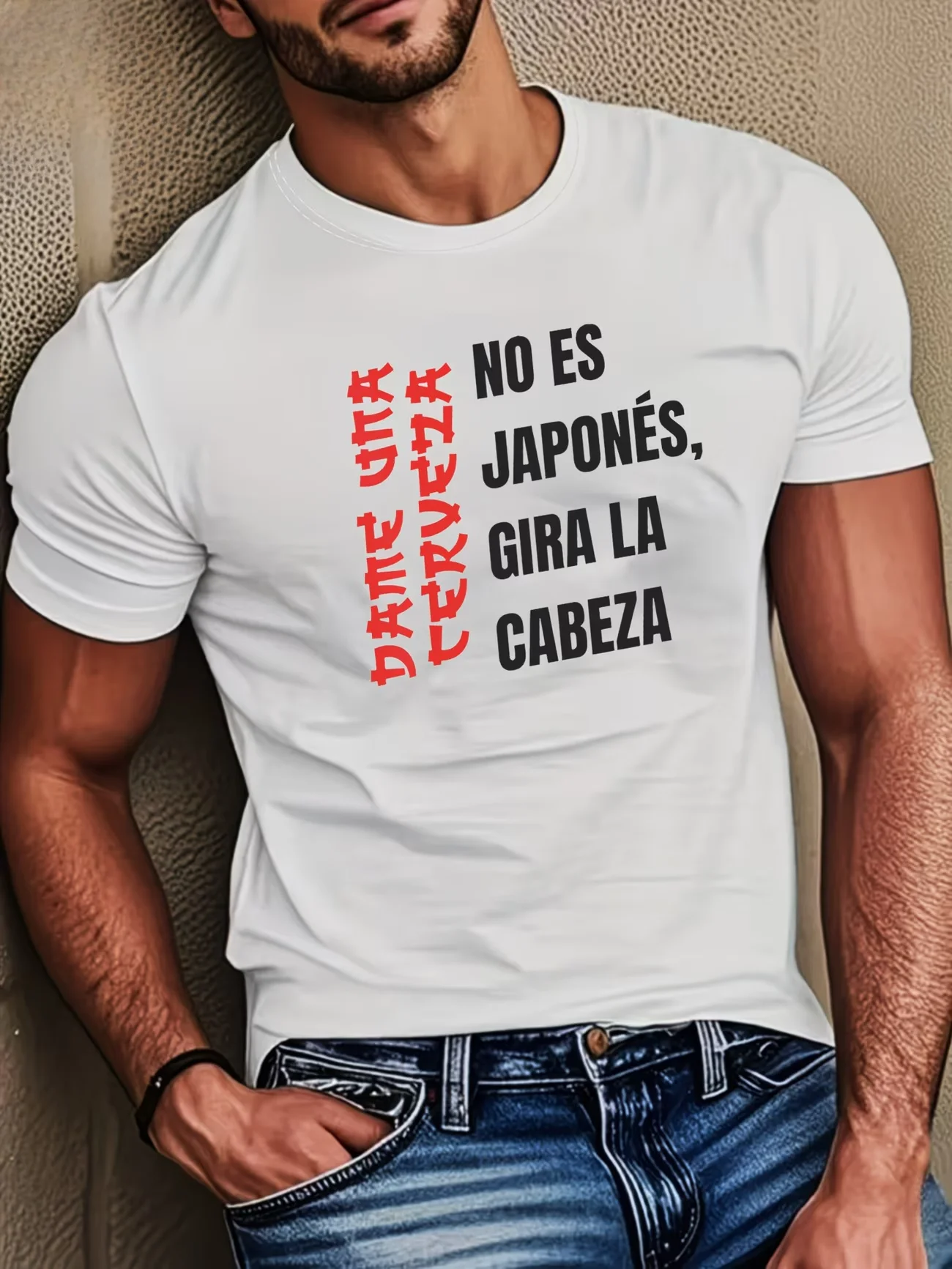 Vintage Fashion La - メンズ面白い NO ES JAPONÉS、GIRA LA CABEZA