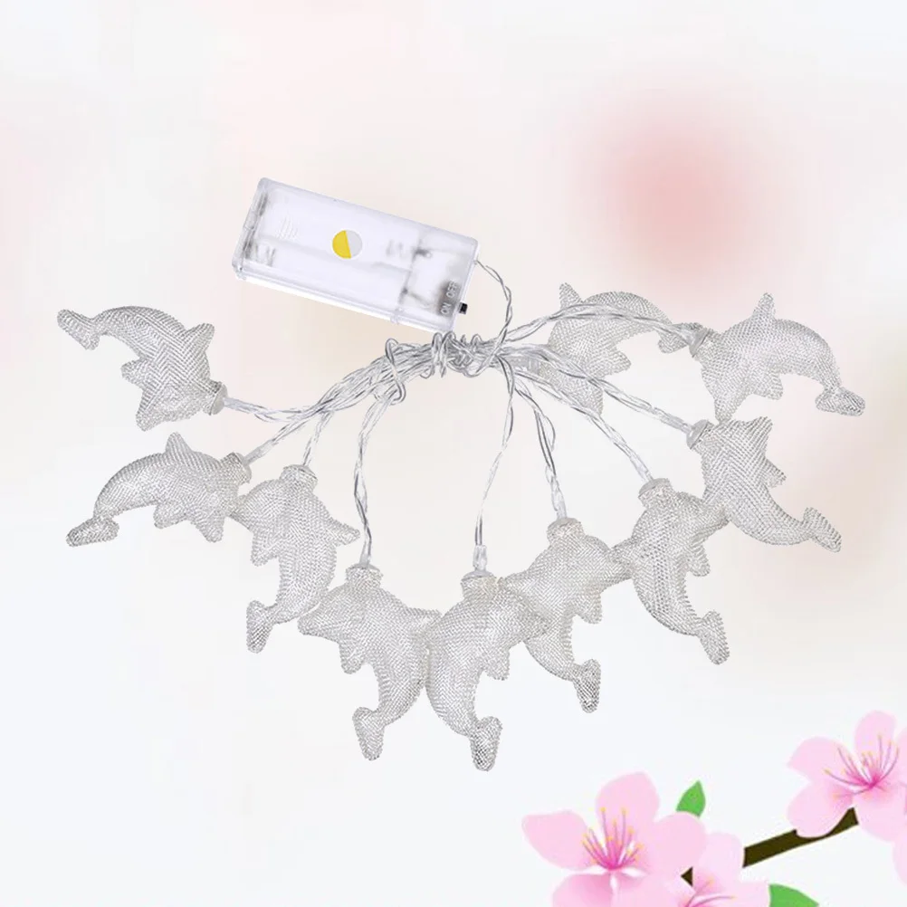 

LED Dolphin String Fairy Metal Powered Warm Light Party Bedroom Garden Decorative Lights String Lights