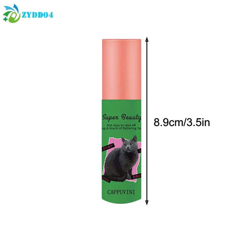 ● Cappuvini mignon chat boue à lèvres mat crème Texture crème à lèvres velours liquide rouge à lèvres longue durée imperméable rouge à lèvres teinte maquillage