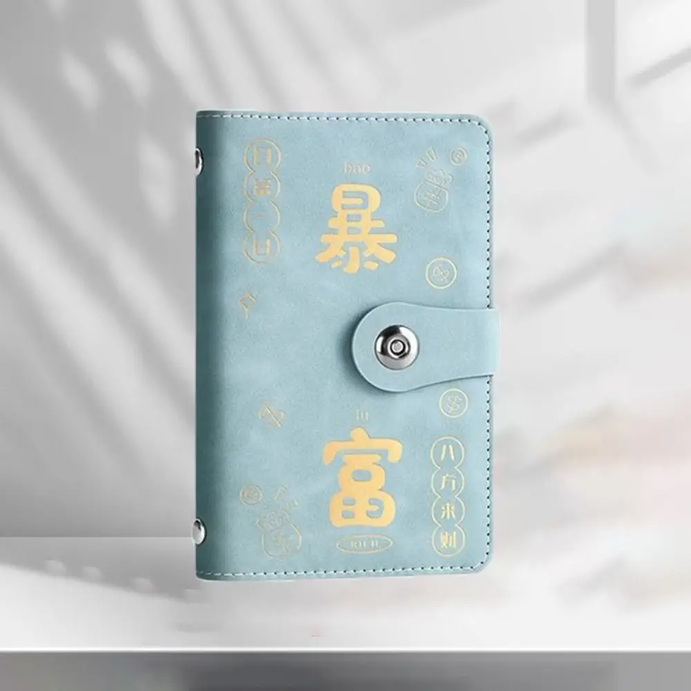 

Soft Large Capacity Saving Money Binder Refillable Waterproof Cash Savings Handbook Portable Budget Storage Book New Year's Gift