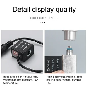 Zrdr akvaryum co2 solenoid, regülatör, 110v-220v, akvaryumda düşük sıcaklıkta co2, balık tankı solenoid valfı electric-eu-us-dc12v Silindirin valfinin ilk 10 satışı, co2, no. 7