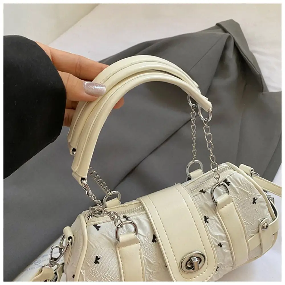 بسيطة Y2K ريترو حقيبة كتف القوس فتاة حار الإبط حقيبة يد الموضة خمر حقيبة تحت الإبط التسوق