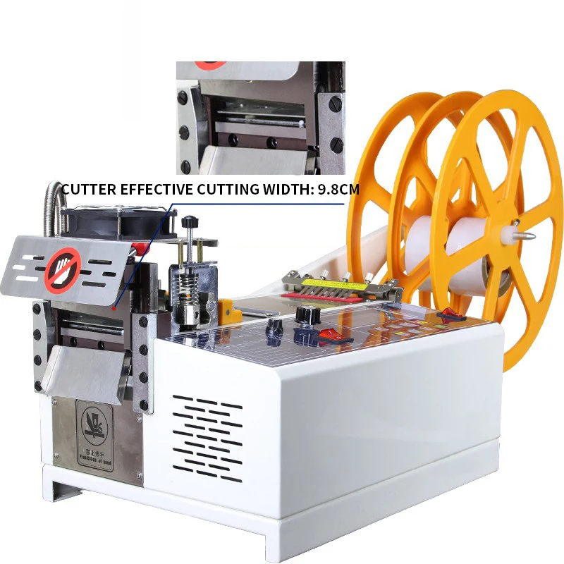 Automatic Computerized Tape Cutting Machine Cold and Hot Zipper Cutting Velcro Automatic Cutting Ribbon Machine Elastic Band