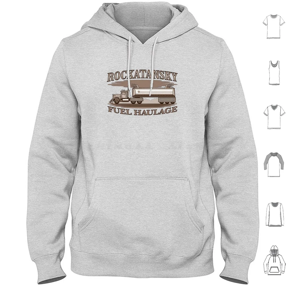 

Rockatansky Fuel Haulage Hoodies Long Sleeve Mad Max Max Rockatansky Road Fuel Haulage Outback Post Apocalyptic Sci Fi
