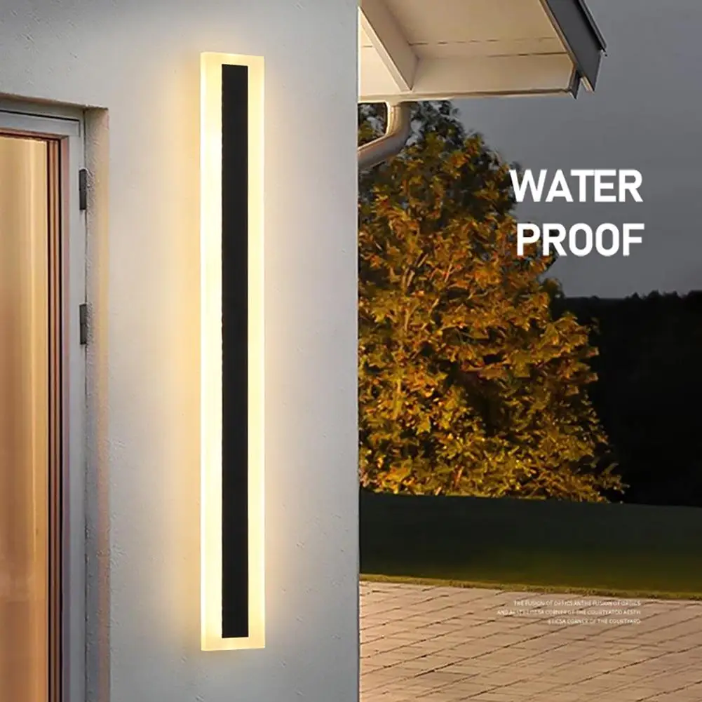 

Outdoor Long Wall Lamp Waterproof Energy Saving High Brightness Decoration Light For Gardens Patios Bedroom Living Room