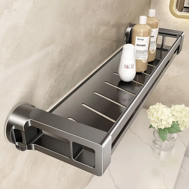 custom. [Strong Bearing Capacity] Mu Home Suction Cup Storage Rack Bathroom No-Drill Washstand Wall-Mounted Hanging Wall Bathroo