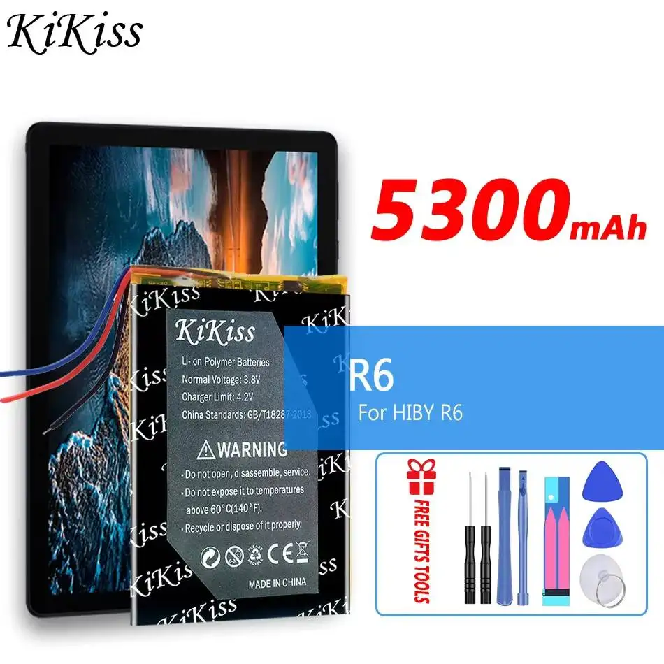 

Высокоэффективная премиальная сменная батарея для портативного музыкального плеера 5300 мАч для плеера Hiby R6