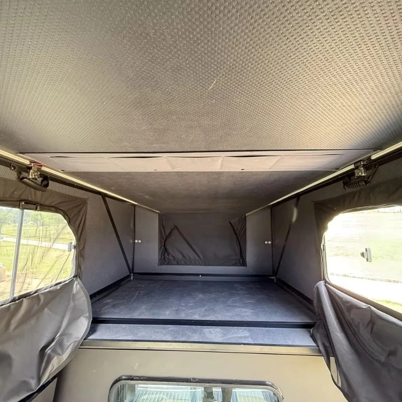 Rigid folding pickup bed high cover camping tent honeycomb aluminum plate hard wall truck camper tent