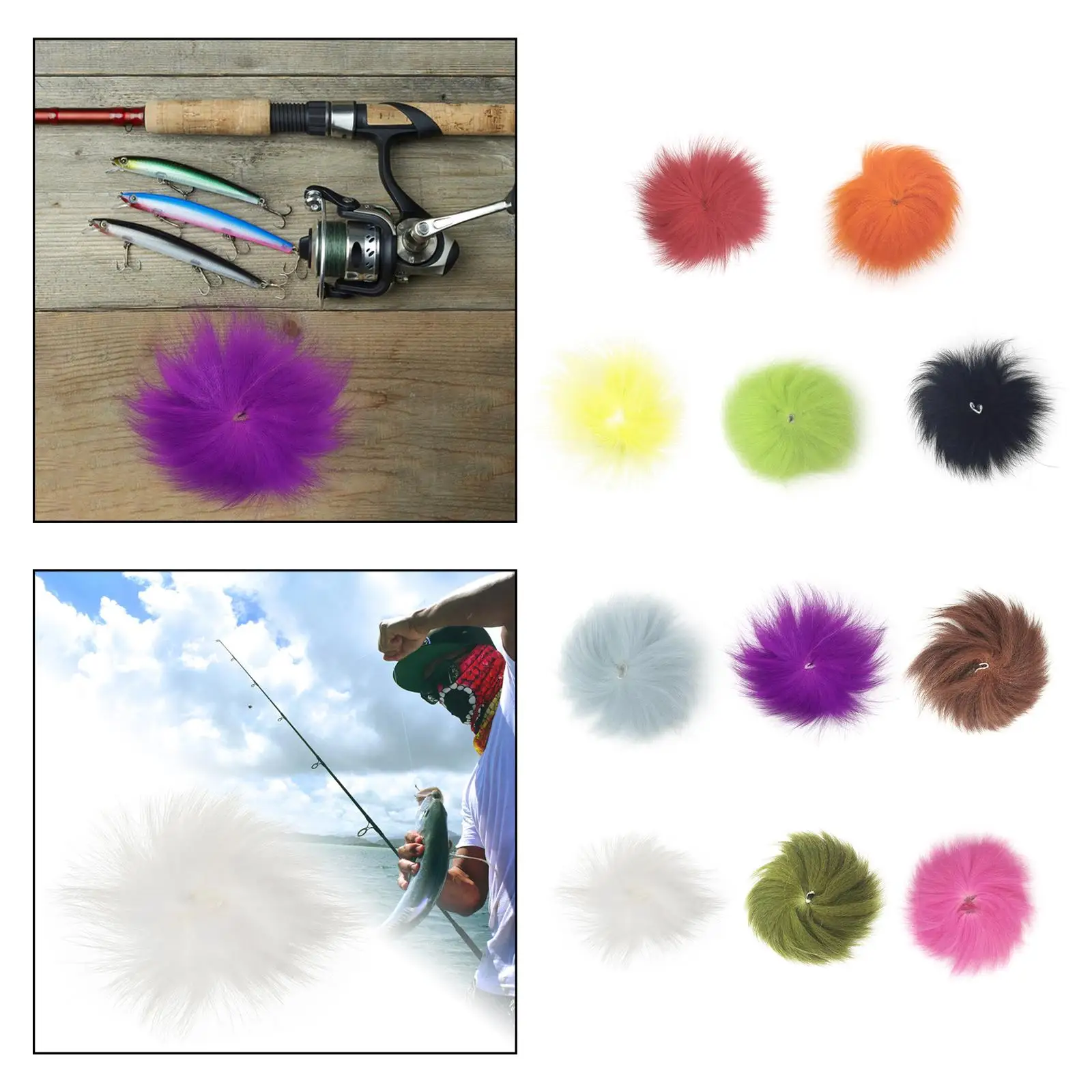 

Fly Tying Fur Fly Tying Supplies Faux Fur Streamer Hair for Fishing Jigs