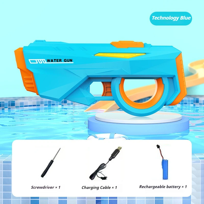 Electric Water Gun Fun Water Bucket Game Outdoor Summer Beach Swimming Pool Party Large Capacity Shooting Toy Guns Gift