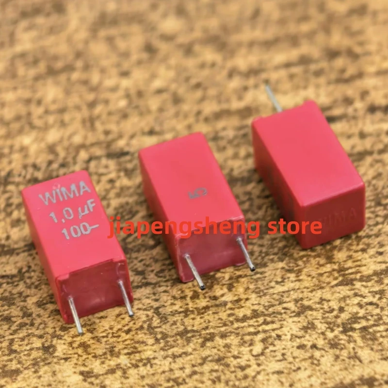 10 pieces, German WIMA Weima 105J 1UF 100V 105K copper foot audio coupling non-linear capacitor P5