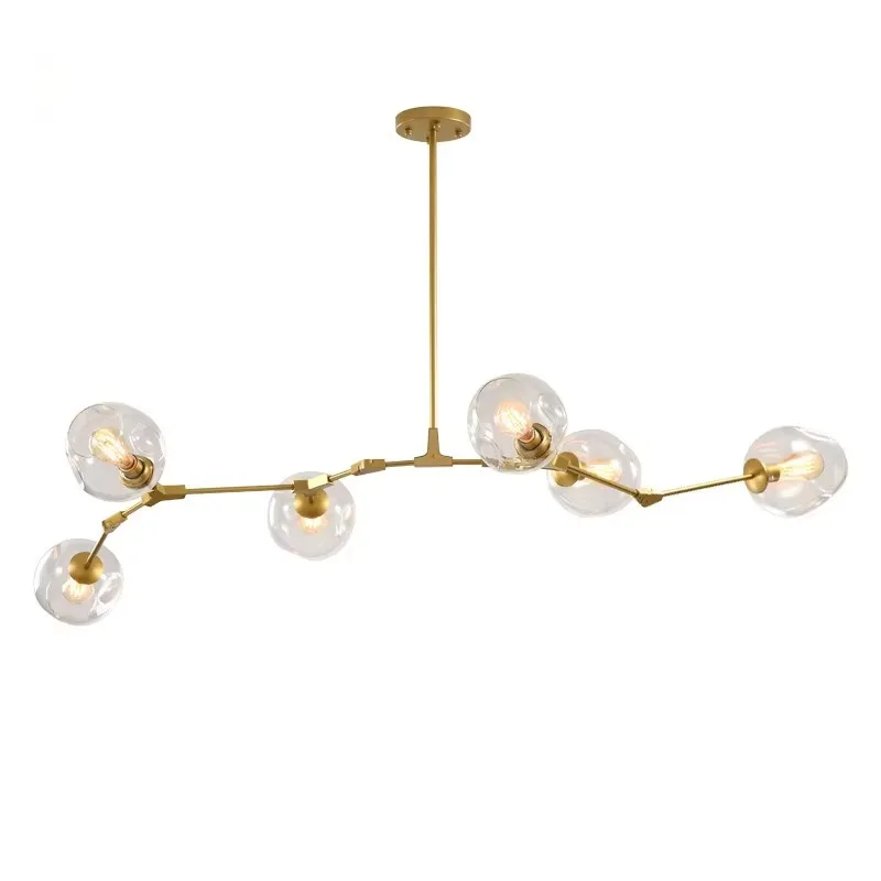 Modern Design Home Decorative Luxury Creative Led E27 Glass Art Shade Pendant Lamp Art Chandelier Light